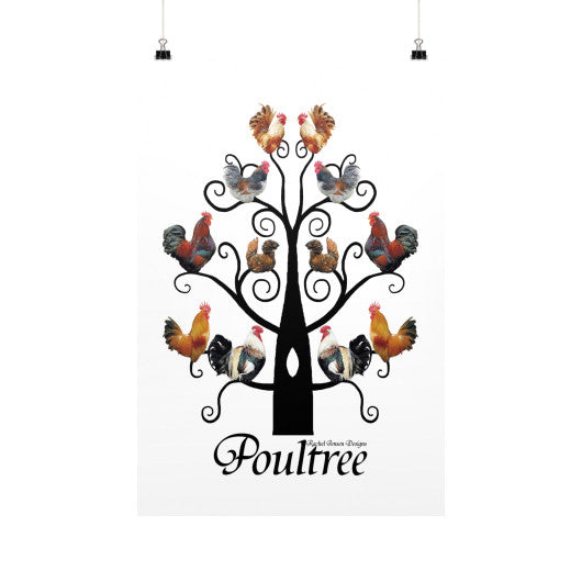 Poultree Vertical Fine Art Prints (Posters)  Rachel Jensen Designs