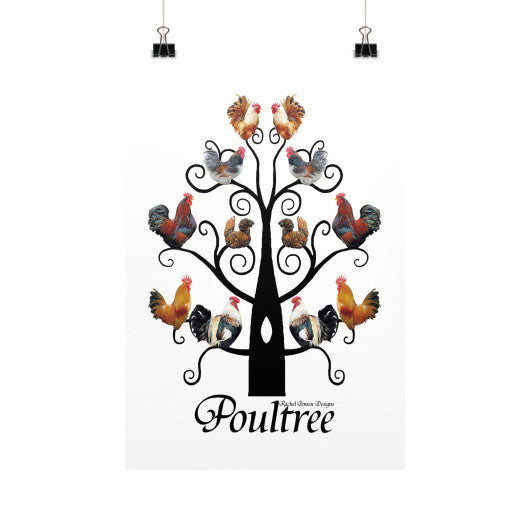 Poultree Vertical Fine Art Prints (Posters)  Rachel Jensen Designs