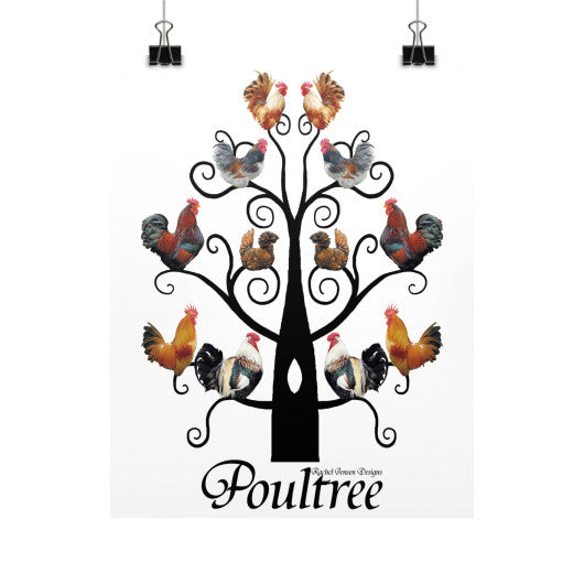 Poultree Vertical Fine Art Prints (Posters)  Rachel Jensen Designs