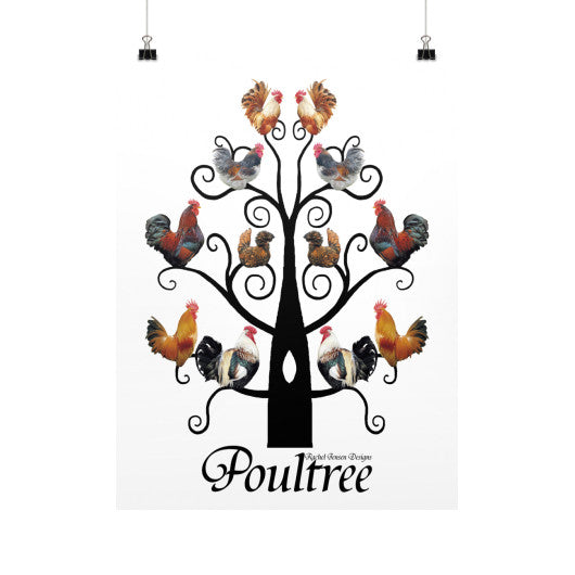 Poultree Vertical Fine Art Prints (Posters)  Rachel Jensen Designs