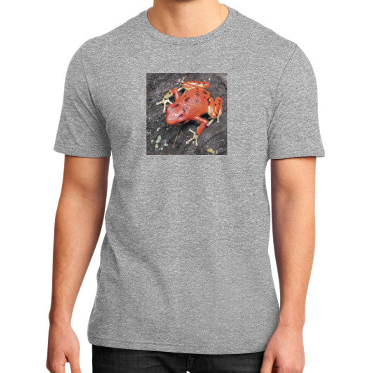 Red Bastimentos Pumilio Dart Frog Tee Heather grey Rachel Jensen Designs