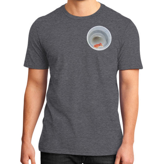 Red Strawberry Dart Froglet District T-Shirt Heather charcoal Rachel Jensen Designs
