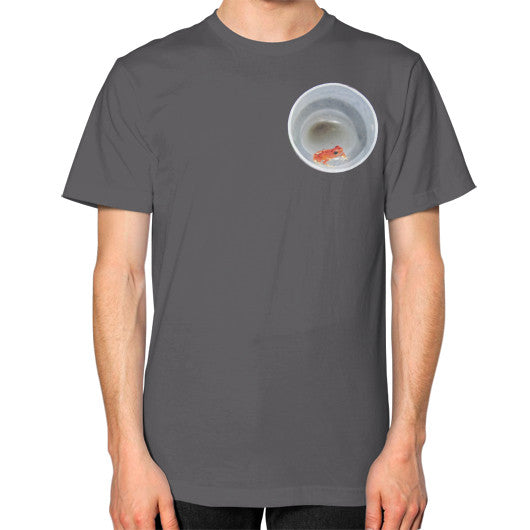 Red Strawberry Dart Froglet Unisex T-Shirt Asphalt Rachel Jensen Designs