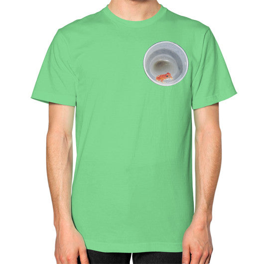 Red Strawberry Dart Froglet Unisex T-Shirt Grass Rachel Jensen Designs