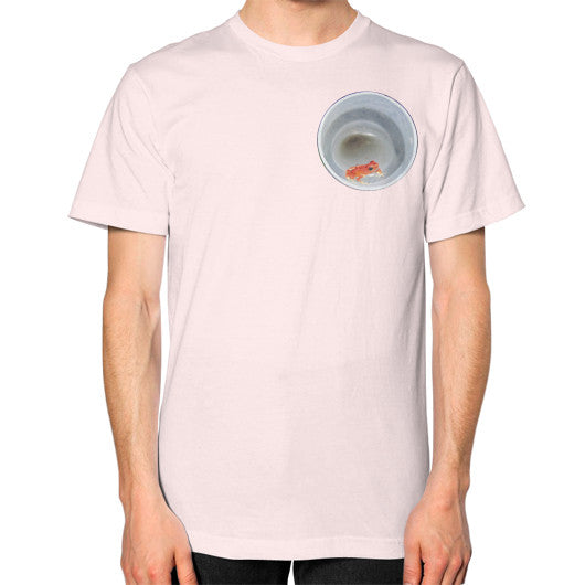 Red Strawberry Dart Froglet Unisex T-Shirt Light pink Rachel Jensen Designs