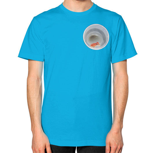 Red Strawberry Dart Froglet Unisex T-Shirt Teal Rachel Jensen Designs