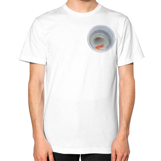 Red Strawberry Dart Froglet Unisex T-Shirt White Rachel Jensen Designs