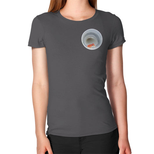 Red Strawberry Dart Froglet Women's T-Shirt Asphalt Rachel Jensen Designs