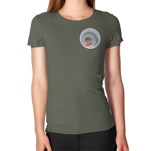 Red Strawberry Dart Froglet Women's T-Shirt Lieutenant Rachel Jensen Designs