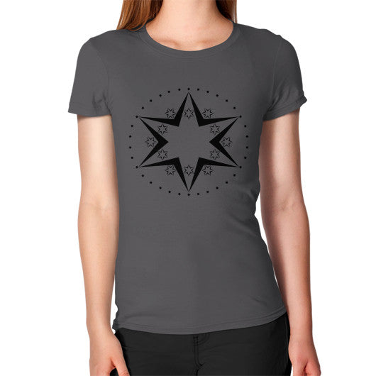 Stars Graphic Women's T-Shirt Asphalt Rachel Jensen Designs
