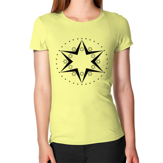 Stars Graphic Women's T-Shirt Lemon Rachel Jensen Designs