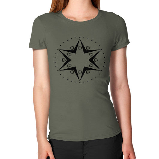 Stars Graphic Women's T-Shirt Lieutenant Rachel Jensen Designs