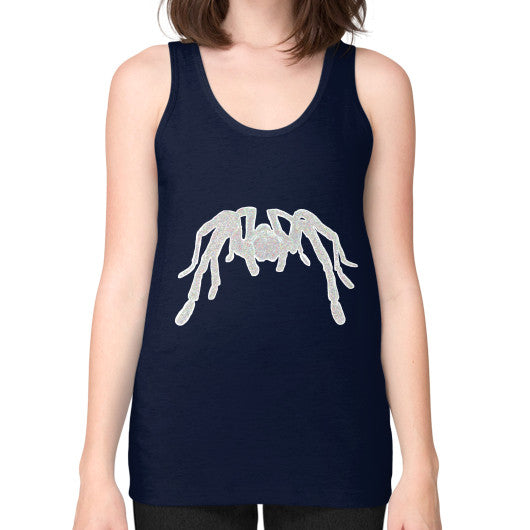 Tarantula Unisex Fine Jersey Tank Navy Rachel Jensen Designs