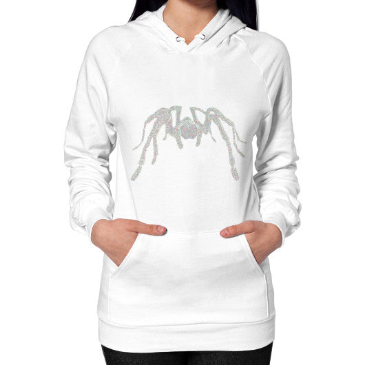 Tarantula Unisex Hoodie White Rachel Jensen Designs