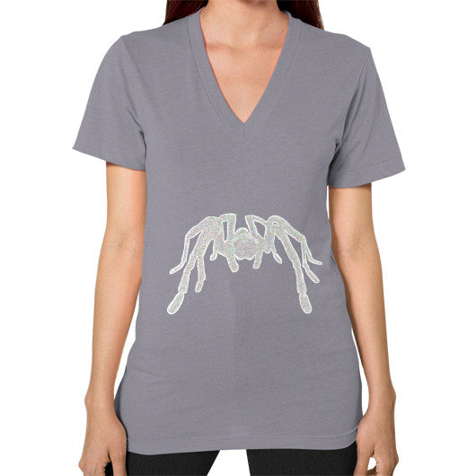 Tarantula Unisex V-Neck Slate Rachel Jensen Designs