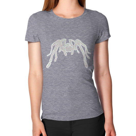 Tarantula Women's T-Shirt Tri-Blend Grey Rachel Jensen Designs