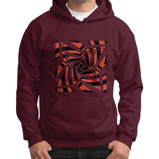 Twisted Star Gildan Hoodie Maroon Rachel Jensen Designs