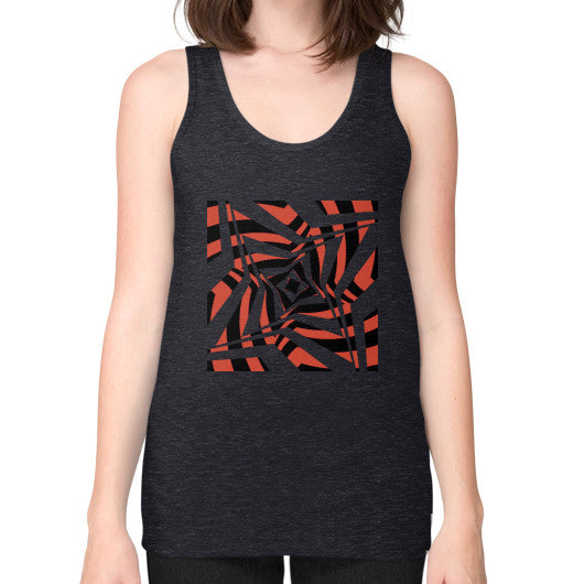 Twisted Star Unisex Fine Jersey Tank Tri-Blend Black Rachel Jensen Designs