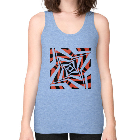 Twisted Star Unisex Fine Jersey Tank Tri-Blend Blue Rachel Jensen Designs