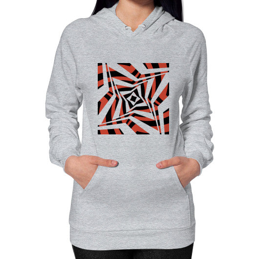 Twisted Star Unisex Hoodie Heather grey Rachel Jensen Designs