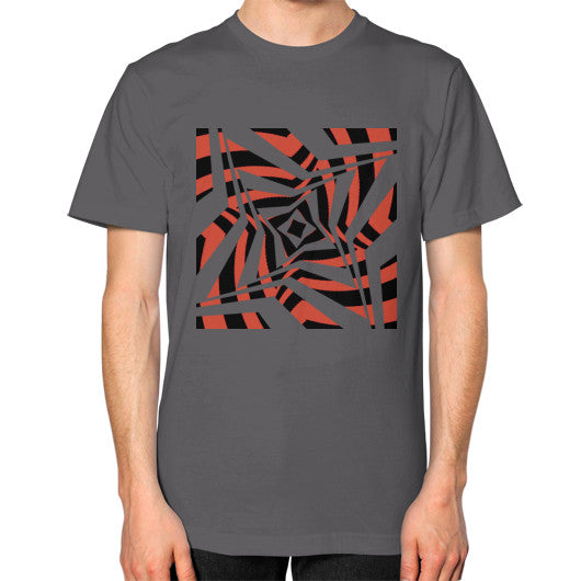 Twisted Star Unisex T-Shirt Asphalt Rachel Jensen Designs
