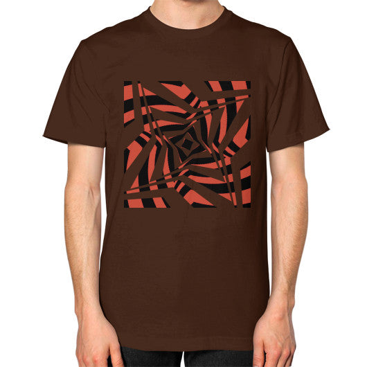 Twisted Star Unisex T-Shirt Brown Rachel Jensen Designs