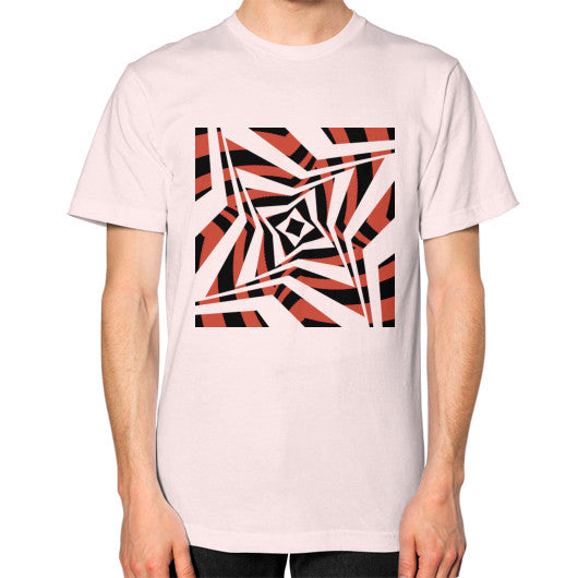 Twisted Star Unisex T-Shirt Light pink Rachel Jensen Designs