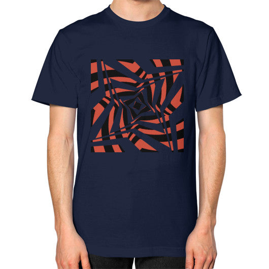 Twisted Star Unisex T-Shirt Navy Rachel Jensen Designs