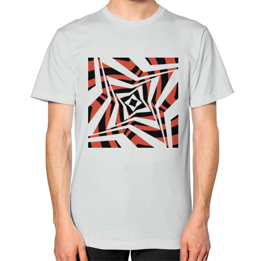Twisted Star Unisex T-Shirt Silver Rachel Jensen Designs