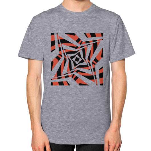 Twisted Star Unisex T-Shirt Tri-Blend Grey Rachel Jensen Designs
