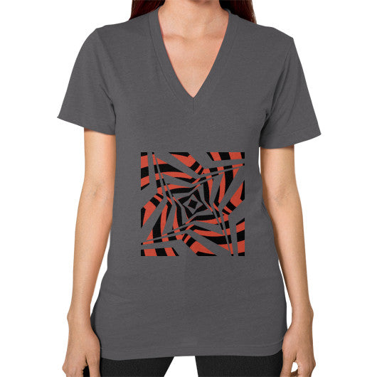 Twisted Star Unisex V-Neck Asphalt Rachel Jensen Designs