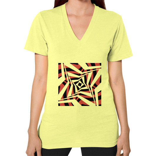 Twisted Star Unisex V-Neck Lemon Rachel Jensen Designs