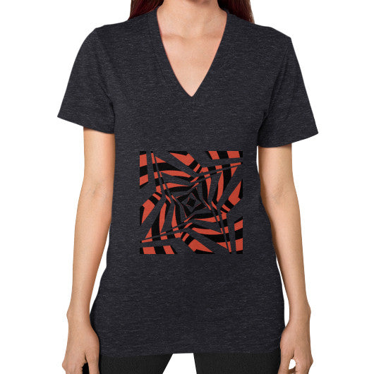 Twisted Star Unisex V-Neck Tri-Blend Black Rachel Jensen Designs