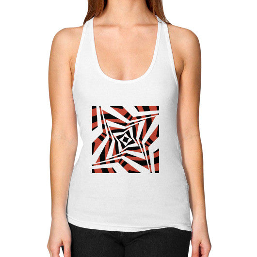 Twisted Star Women's Racerback Tank White Rachel Jensen Designs