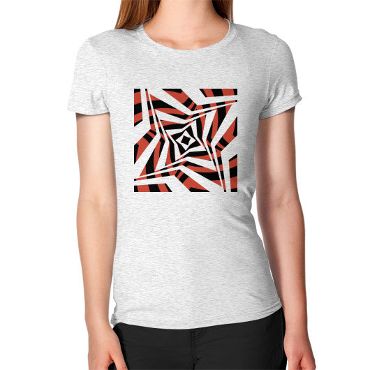 Twisted Star Women's T-Shirt Ash grey Rachel Jensen Designs