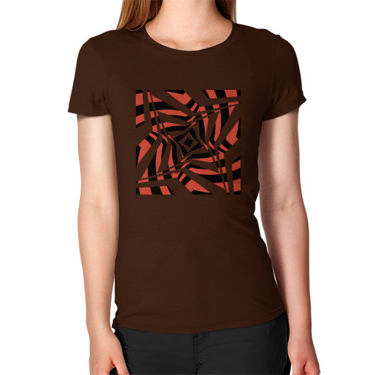 Twisted Star Women's T-Shirt Brown Rachel Jensen Designs