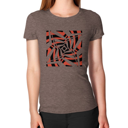 Twisted Star Women's T-Shirt Tri-Blend Coffee Rachel Jensen Designs