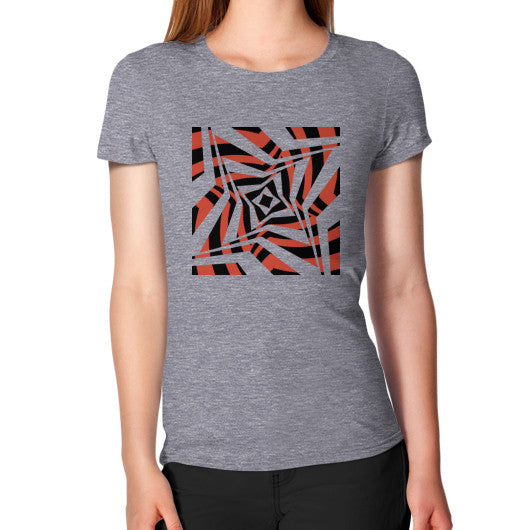 Twisted Star Women's T-Shirt Tri-Blend Grey Rachel Jensen Designs