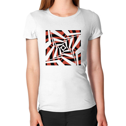 Twisted Star Women's T-Shirt White Rachel Jensen Designs