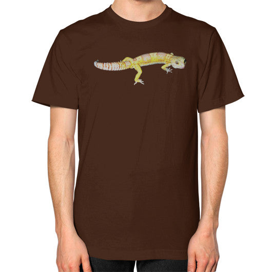 Unisex Albino Fancy Leopard Gecko T-Shirt Brown Rachel Jensen Designs