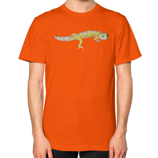 Unisex Albino Fancy Leopard Gecko T-Shirt Orange Rachel Jensen Designs