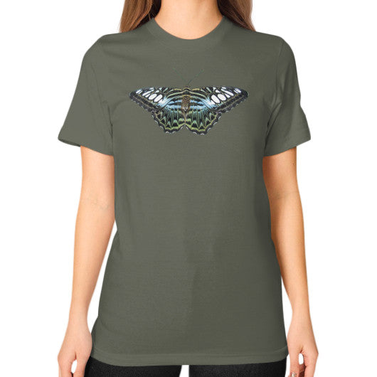Unisex Blue Clipper Butterfly T-Shirt Lieutenant Rachel Jensen Designs