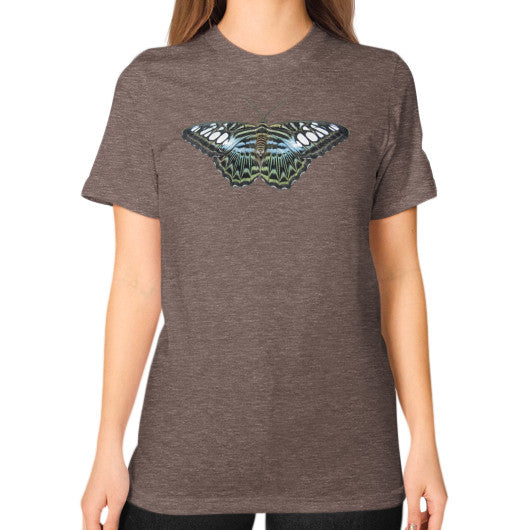 Unisex Blue Clipper Butterfly T-Shirt Tri-Blend Coffee Rachel Jensen Designs