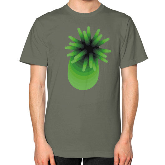 Unisex Green Anemone T-Shirt Lieutenant Rachel Jensen Designs