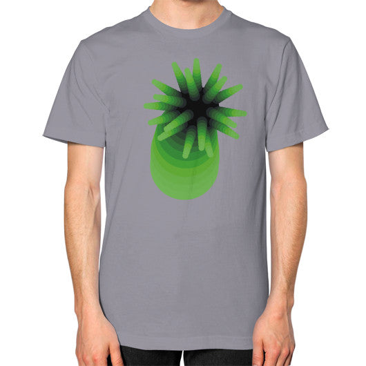 Unisex Green Anemone T-Shirt Slate Rachel Jensen Designs