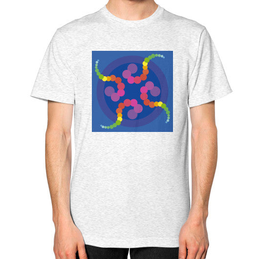 Unisex Mesmerizing Rainbow Jellyfish T-Shirt Ash grey Rachel Jensen Designs