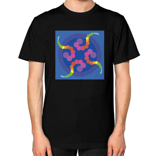 Unisex Mesmerizing Rainbow Jellyfish T-Shirt Black Rachel Jensen Designs