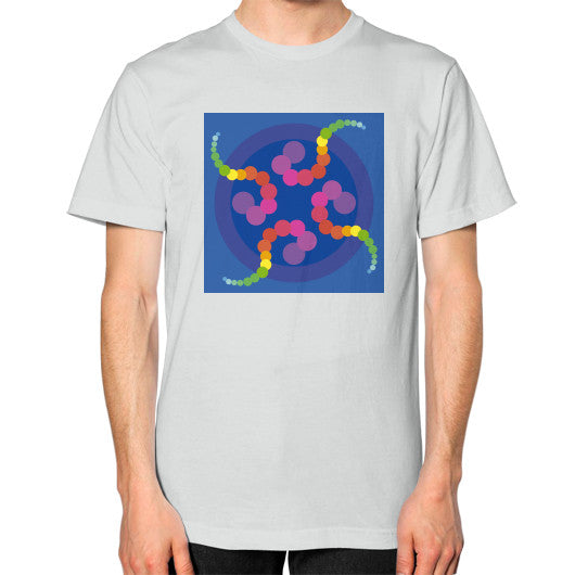 Unisex Mesmerizing Rainbow Jellyfish T-Shirt Silver Rachel Jensen Designs