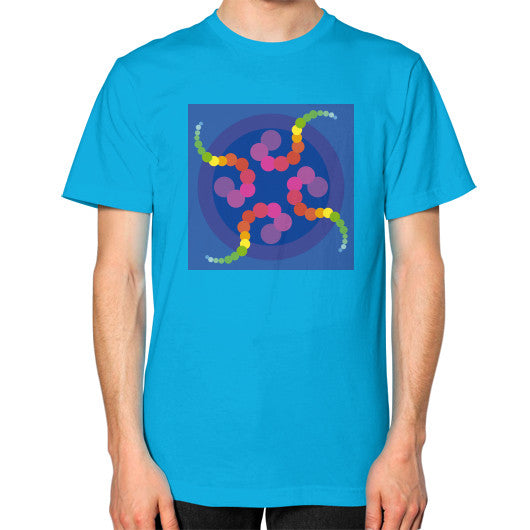 Unisex Mesmerizing Rainbow Jellyfish T-Shirt Teal Rachel Jensen Designs