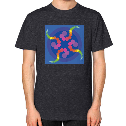 Unisex Mesmerizing Rainbow Jellyfish T-Shirt Tri-Blend Black Rachel Jensen Designs